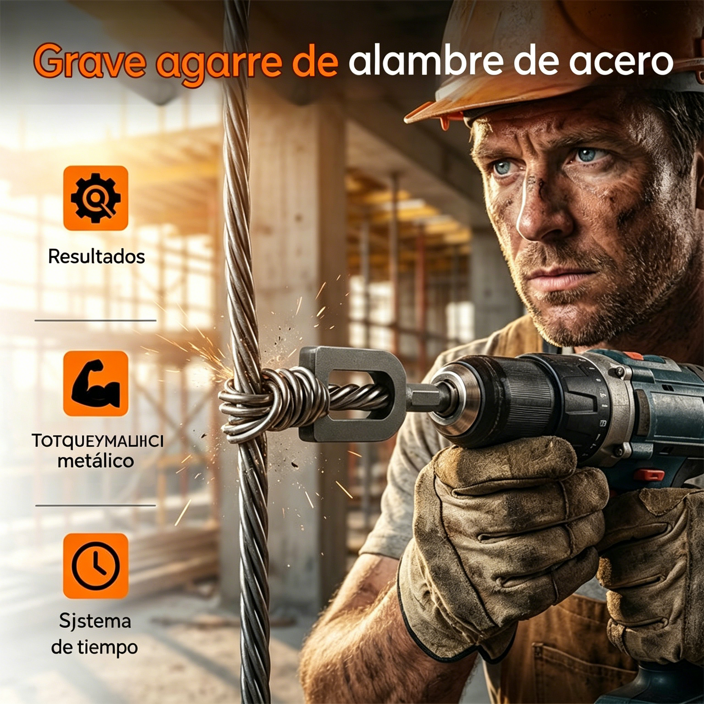 【5 piezas 24 euros】Taladro universal con cable trenzado para taladros eléctricos