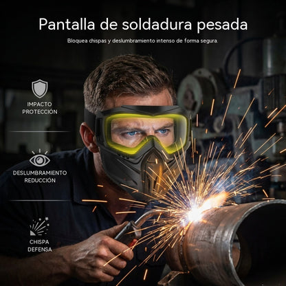 ‼️‼️ Máscara para soldar y cortar (protección contra el deslumbramiento, los rayos UV y el polvo)