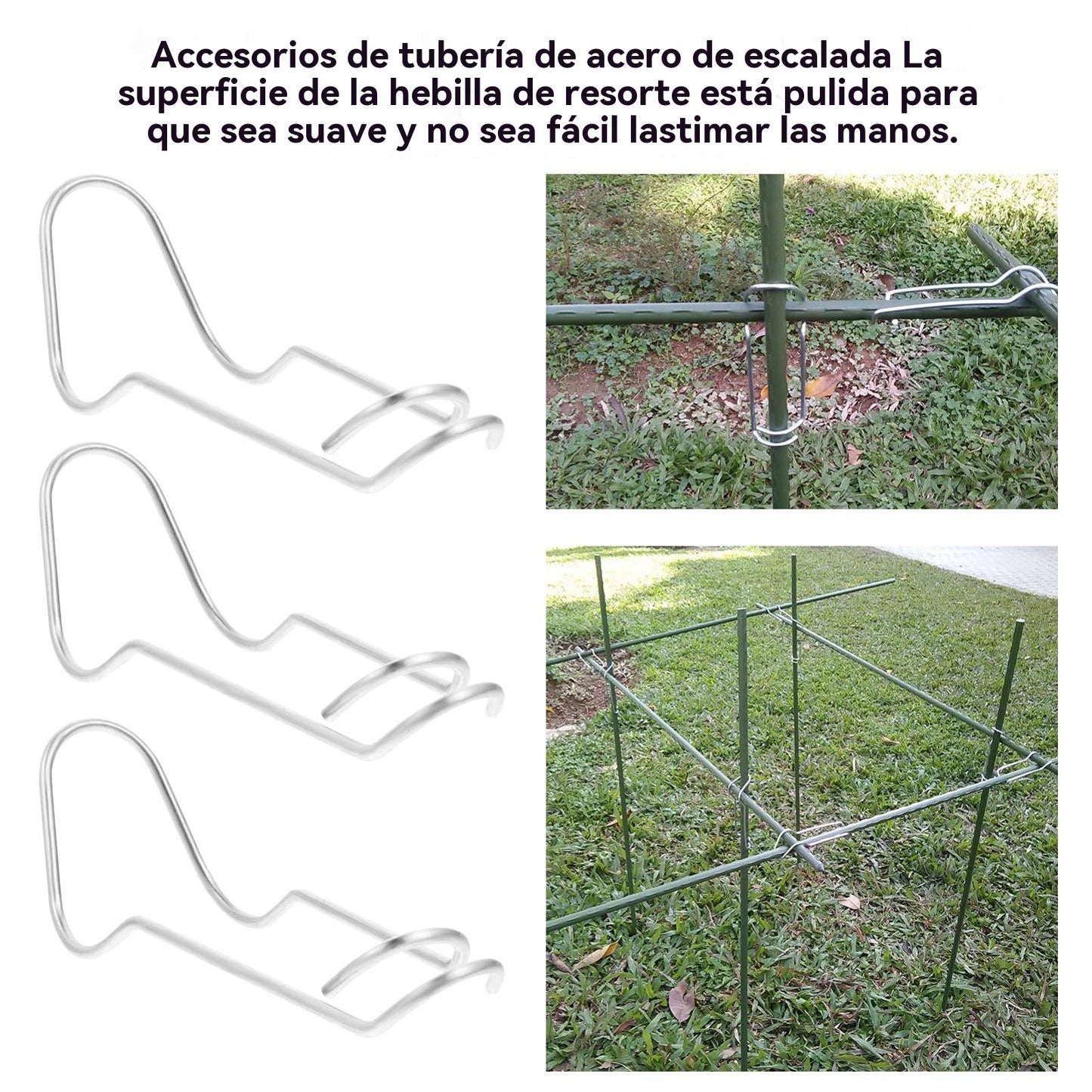 🔥【Compre 15 y obtenga 15 gratis】Hebilla fija de escalada de ratán, hebilla de conexión de poste de soporte, hebilla de plantación de alambre de plantación