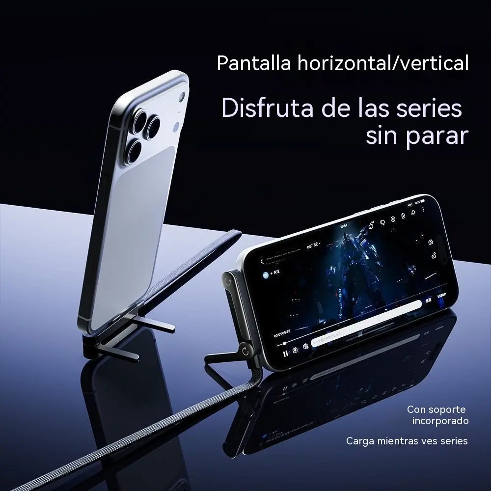 🔥30%OFF🔥⚡Cable de carga rápida 2 en 1 con soporte ajustable para teléfono🔋
