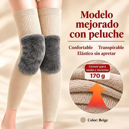 🧦❄️ Rodilleras Térmicas de Invierno con Forro Polar | Calentadores de Rodilla Extra Largos para Hombre y Mujer