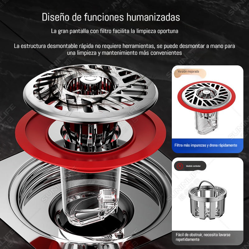 🥰【Compra 2 y llévate 2 gratis】👍Desagüe universal de gran diámetro para cocina y baño, a prueba de olores.🚿✨