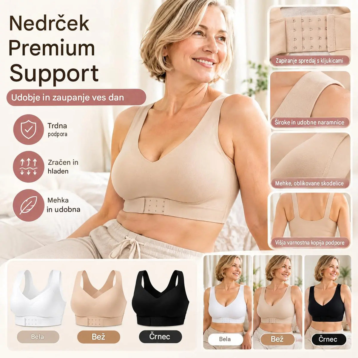 【✨Kupite 1, dobite 2 gratis 】Žensko oblikovano spodnje perilo, popravlja hrbtno linijo💋