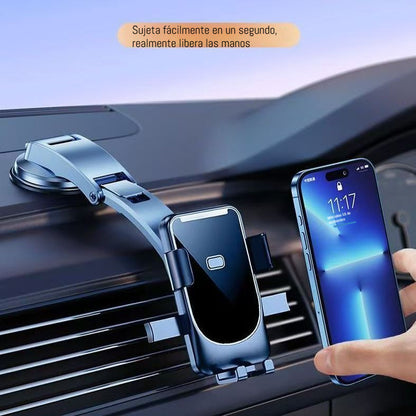 🔥【Compra 1 y llévate 1 gratis】🚗Soporte retráctil y giratorio para navegador GPS de coche con ventosa！