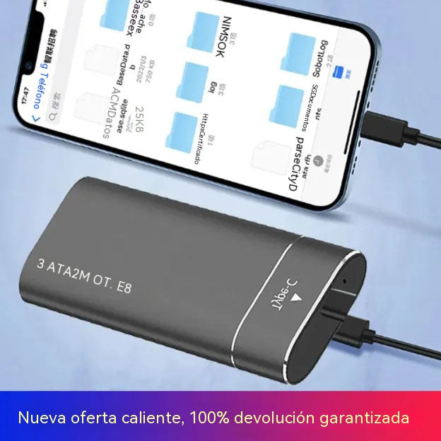 [64 TB] Disco duro portátil de estado sólido de capacidad ultra grande