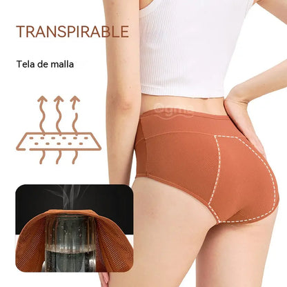 【Juego de 5 piezas】【XS-5XL】Nueva ropa interior de algodón de alta calidad para mujer, de talle medio, color liso, tallas grandes, transpirable y con una entrepierna más amplia.