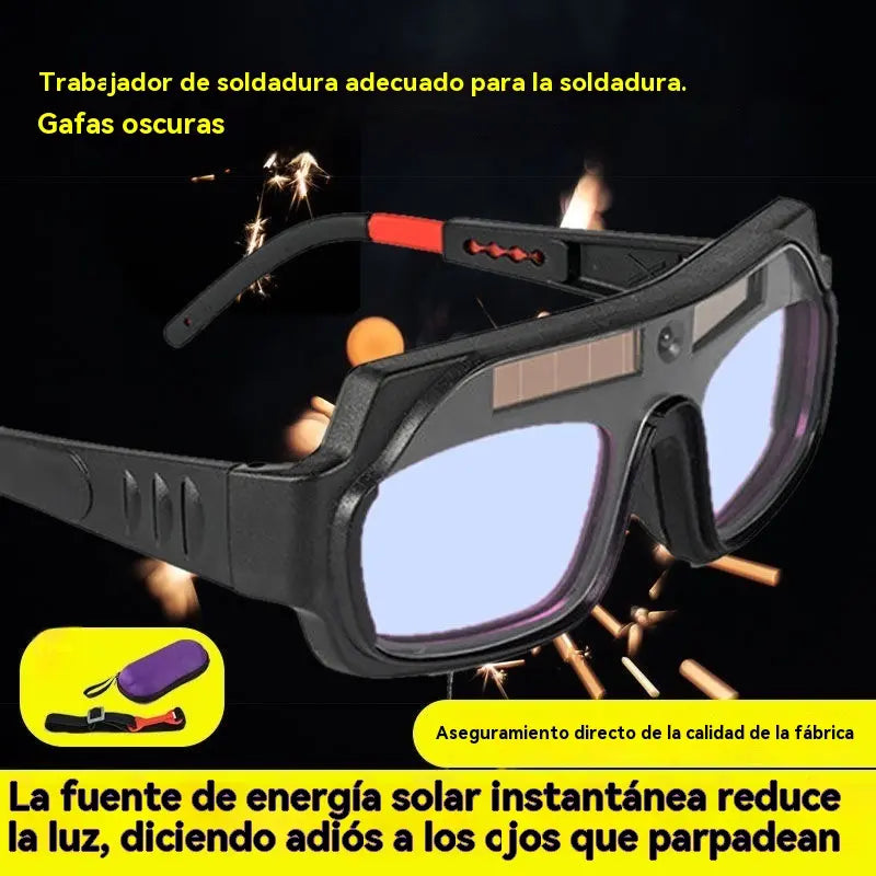 🕶️ Gafas de soldar con oscurecimiento automático: protegen contra la luz intensa, ofrecen doble protección y resguardan frente al deslumbramiento y los rayos UV.