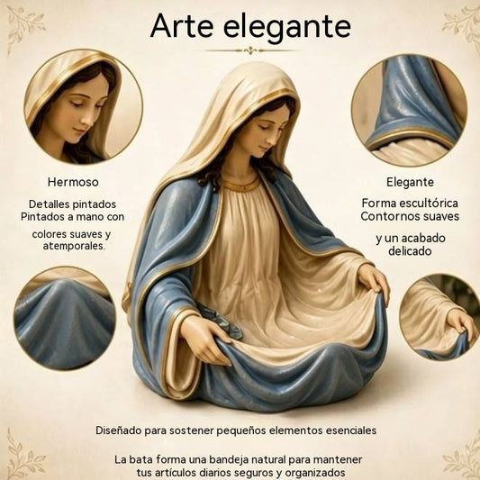 🔥 Último día: 50 % de descuento – Bandeja vaciabolsillos artesanal de la Virgen María