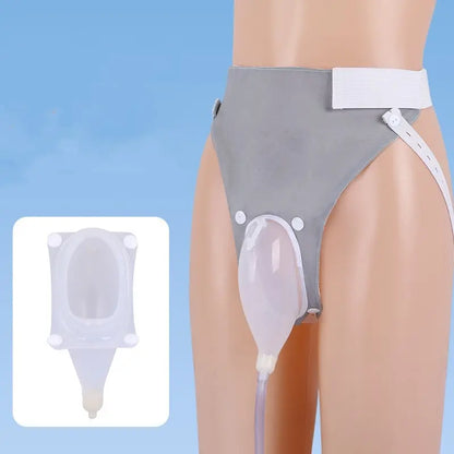 Dispositivo de micción de silicona para ancianos postrados en cama, que incluye bolsas recolectoras de orina para ancianos enfermos y paralizados.