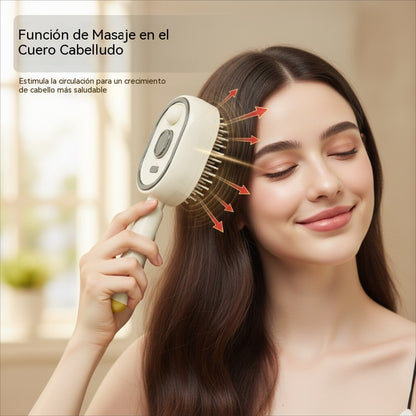 Cepillo eléctrico con pulverizador y masaje para el cabello ✨🔥