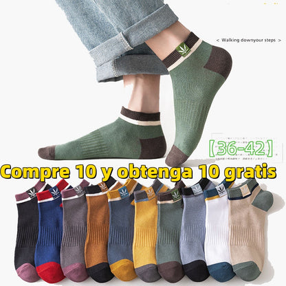 【10 pares 27 euros】Calcetines deportivos para hombre con sudor y desodorante