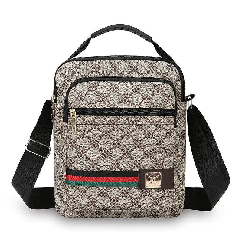 💞🧳Nuevo bolso de hombro para hombre de gran capacidad en piel sintética (PU)