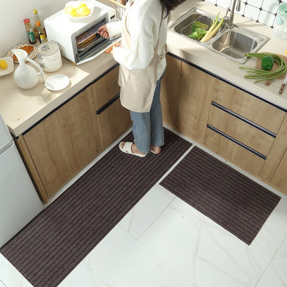 💥(40*60cm+40*120cm) Alfombrilla de cocina con rayas antideslizante que absorbe el agua y el aceite