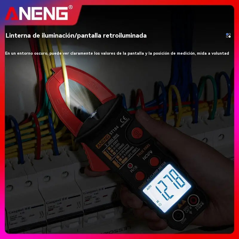 🔥【Oferta por tiempo limitado】🛠️Pinza digital inteligente, pinza de electricista multifuncional✅pinza amperimétrica de alta precisión✅ identificación completamente automática.
