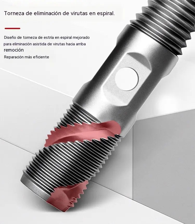 🚰Herramienta avanzada para reparar y desmontar roscas de grifos.