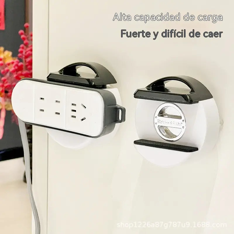 【2 pieza 28 euros】Soporte de pared con ventosa para enchufes eléctricos, no requiere taladrar.