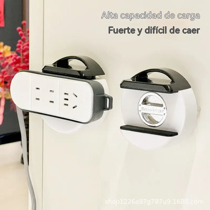 【2 pieza 28 euros】Soporte de pared con ventosa para enchufes eléctricos, no requiere taladrar.