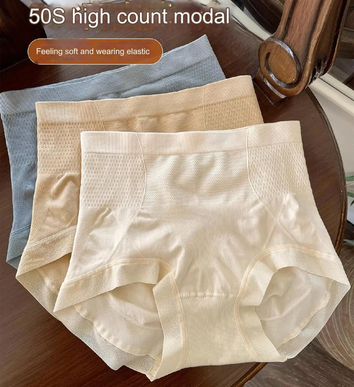 🔥【 7 piezas】【40-90 kg】Ropa interior para mujer con control de barriga y cintura alta sin costuras, 100 kg