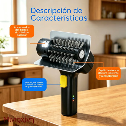 🔋🧹 Cepillo eléctrico inalámbrico para limpieza de barbacoas – batería de litio, multifuncional y fácil de usar 🔥🍖