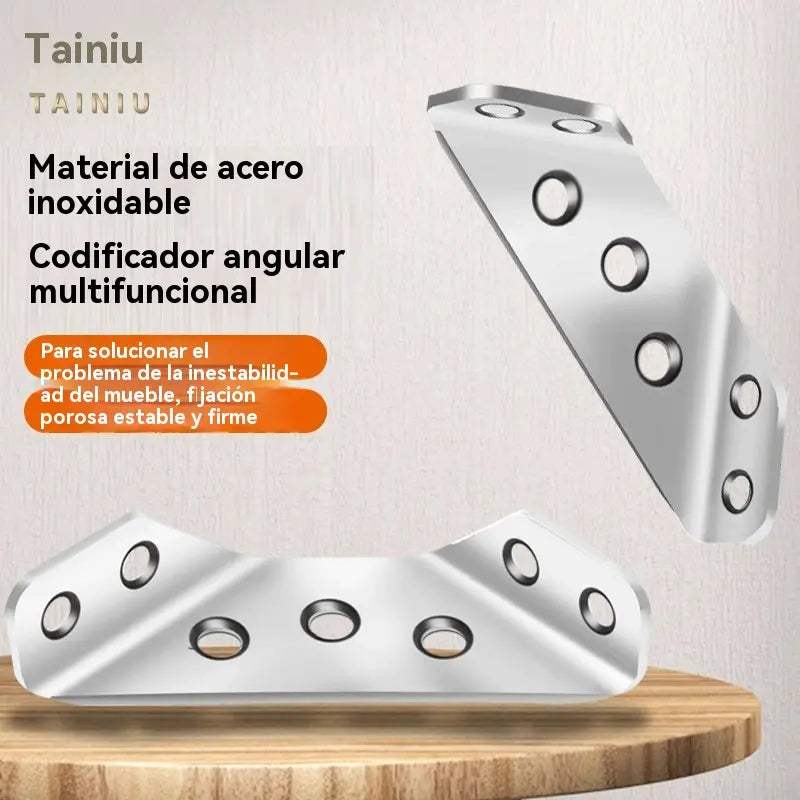 【20 piezas】Conector de esquina universal para muebles de acero inoxidable
