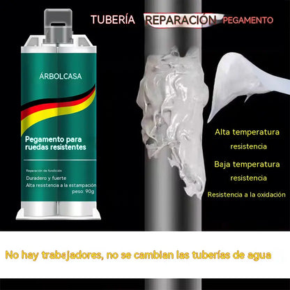 【Juego de 3 piezas】🔥¡50% de descuento por tiempo limitado! 🛠️Pegamento reparador de metal AB de alta resistencia