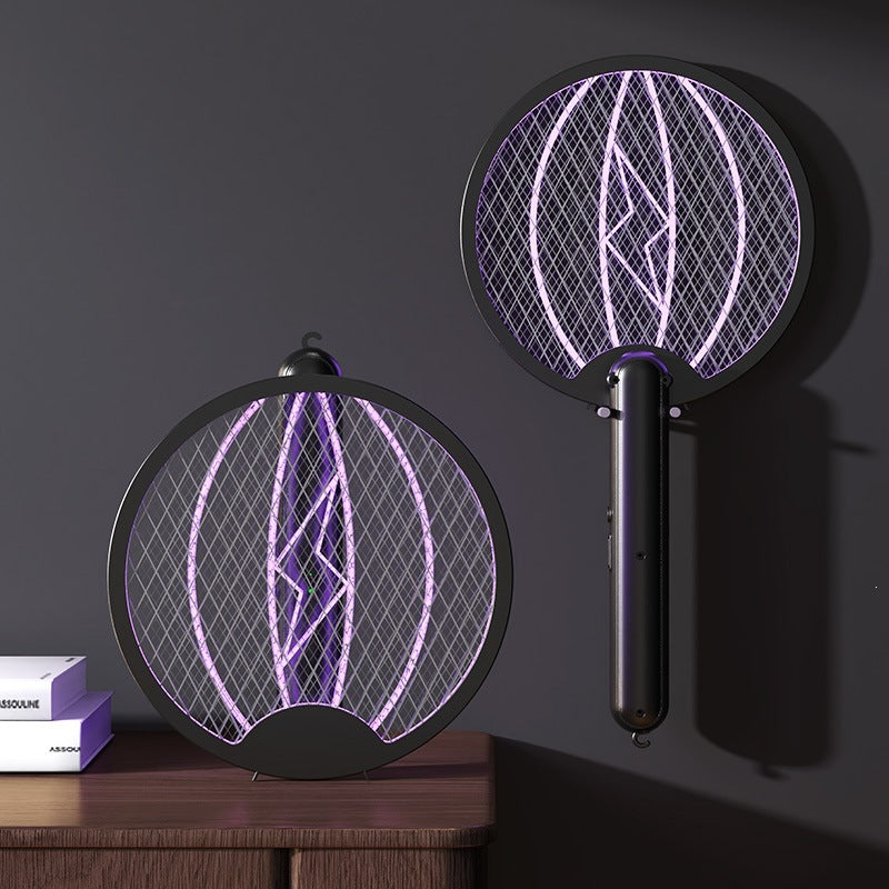 🦟Raqueta Eléctrica Mata Mosquitos Recargable 2 en 1