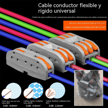 【50% OFF】🔥¡Reducción de precio promocional!⏳⏳【30 piezas】Conector de cable eléctrico multifuncional