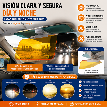 🚗 Extensor de visera solar polarizada antirreflejos universal para automóviles