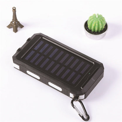 ☀️Batería externa solar de 10000 mAh, cargador solar con doble lámpara LED, ideal para viajes y acampadas #SELECCIONESPRECIOSAS