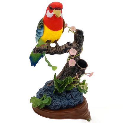 🦜Juguete inteligente para pájaros con sensor controlado por voz, juguete para loros que puede aprender a hablar