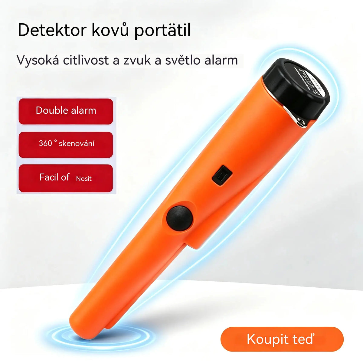 👍Přenosný detektor kovů 🔎⛏️