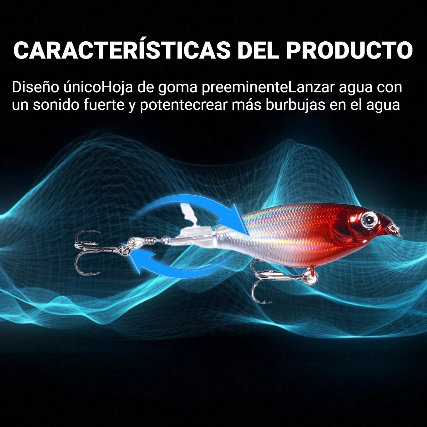 🔥【5 piezas】Señuelo de hélice para tractor de superficie