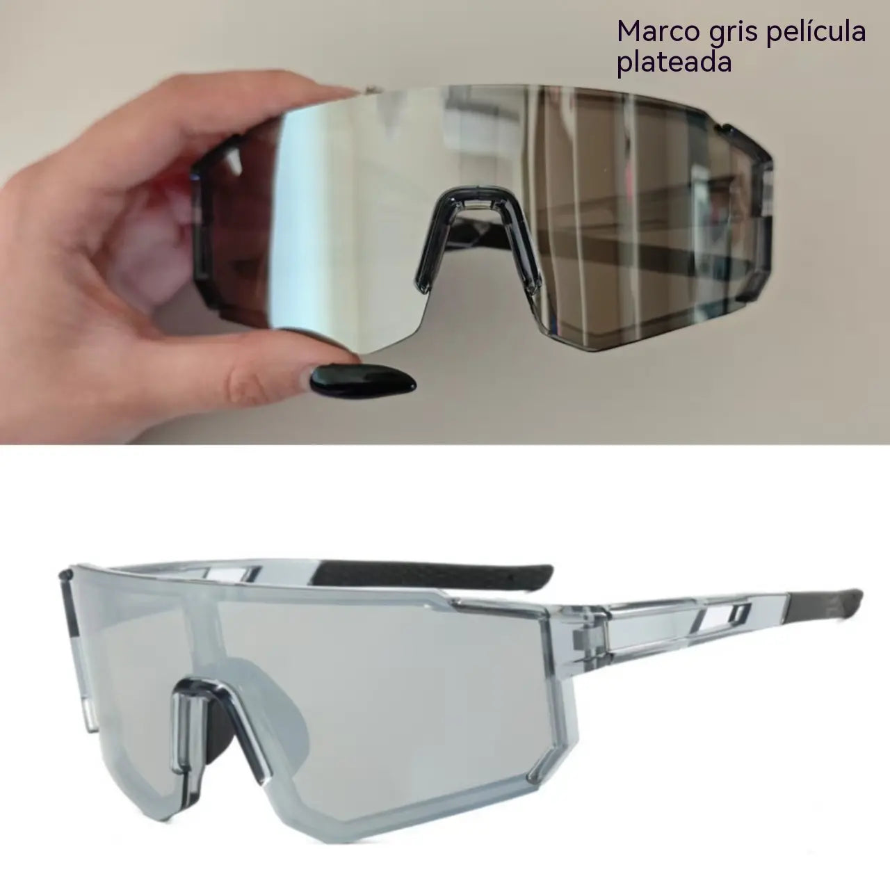Gafas de ciclismo fotocromáticas, gafas de sol de doble uso para el día y la noche, protección UV para los ojos.