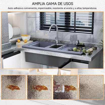 🍳Pegatinas autoadhesivas para cocina: protegen armarios y encimeras de la grasa y las manchas. Se pueden cortar a medida y quitar fácilmente. ¡Un verdadero salvavidas en la cocina! 🌟✅