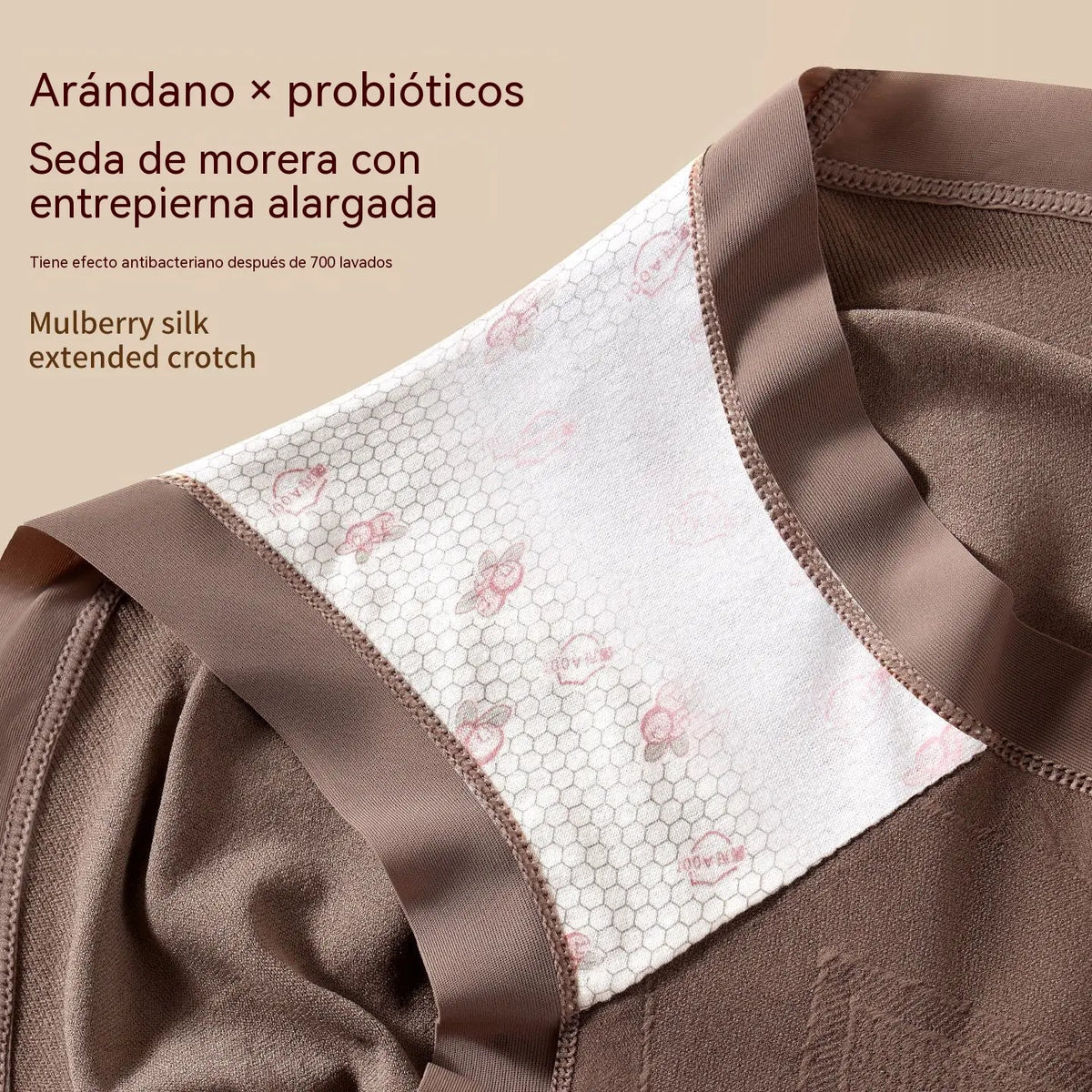 【4 piezas】【40-80kg】Bragas de seda antibacteriana de talle alto: cómodas y transpirables; realzan y moldean los glúteos a la vez que recogen eficazmente el abdomen para lograr un efecto reductor.