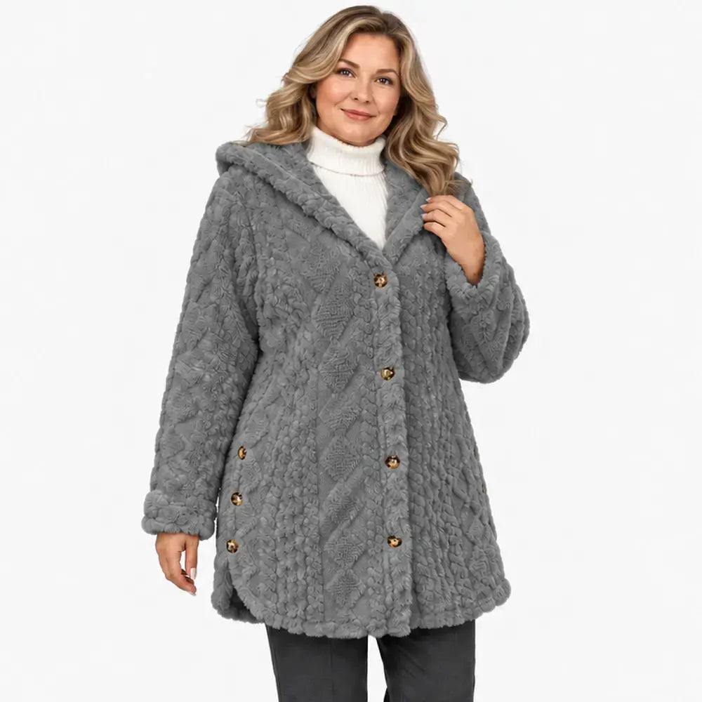 ✨【S-5XL】Ženski topli, ležerni kardigan s kapuljačom i dugim rukavima (obostrani flis)