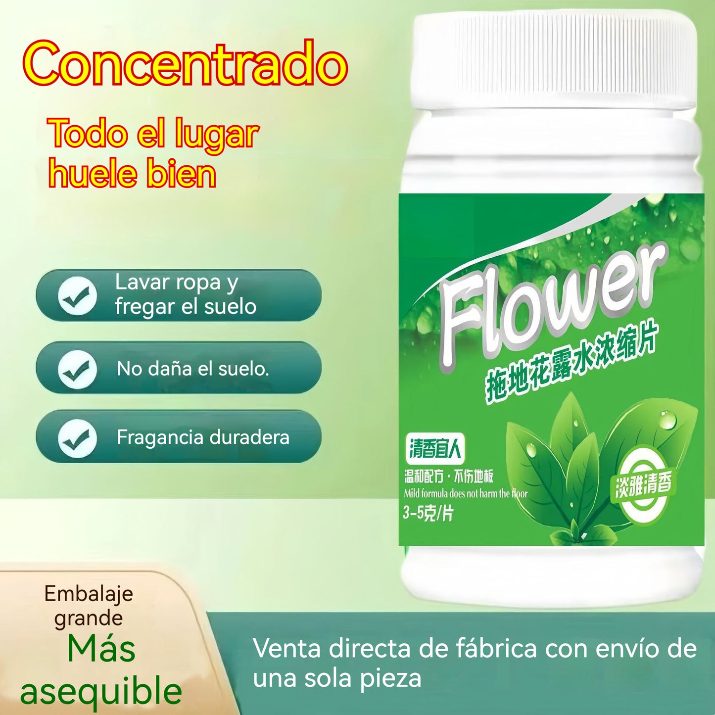 🔥【120 comprimidos】 por solo 25 euros🧹✨Pastillas para limpiar suelos: Eliminan las manchas, secan rápidamente y repelen los insectos.