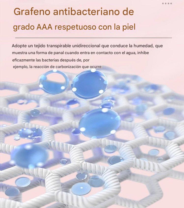 🔥🌈【Compre 3 y obtenga 2 gratis】Almohadilla antibacteriana de algodón y grafeno lavable