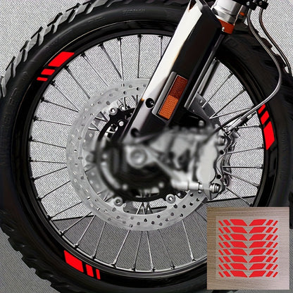 🚲【2 piezas】⚠Pegatinas reflectantes para ruedas de motocicleta