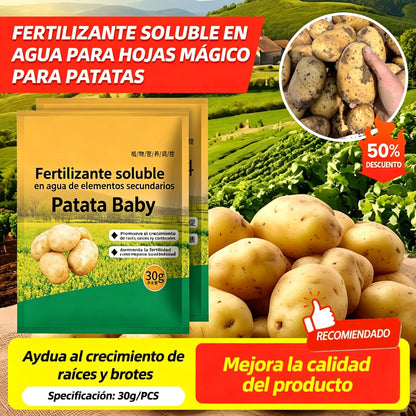【20 bolsas】Este fertilizante en polvo soluble en agua para patatas, de alta eficacia, favorece el crecimiento de los tubérculos y aumenta el rendimiento.