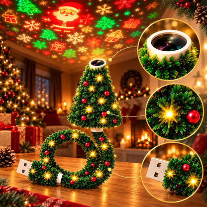 🎄🎈Luz de proyección navideña USB