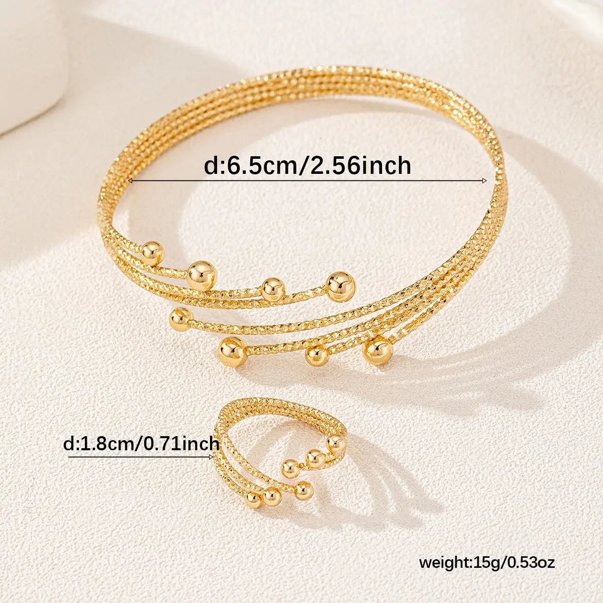 ✨ Juego de pulseras envolventes brillantes – Aleación – Diseño en capas y ajustable para mujer