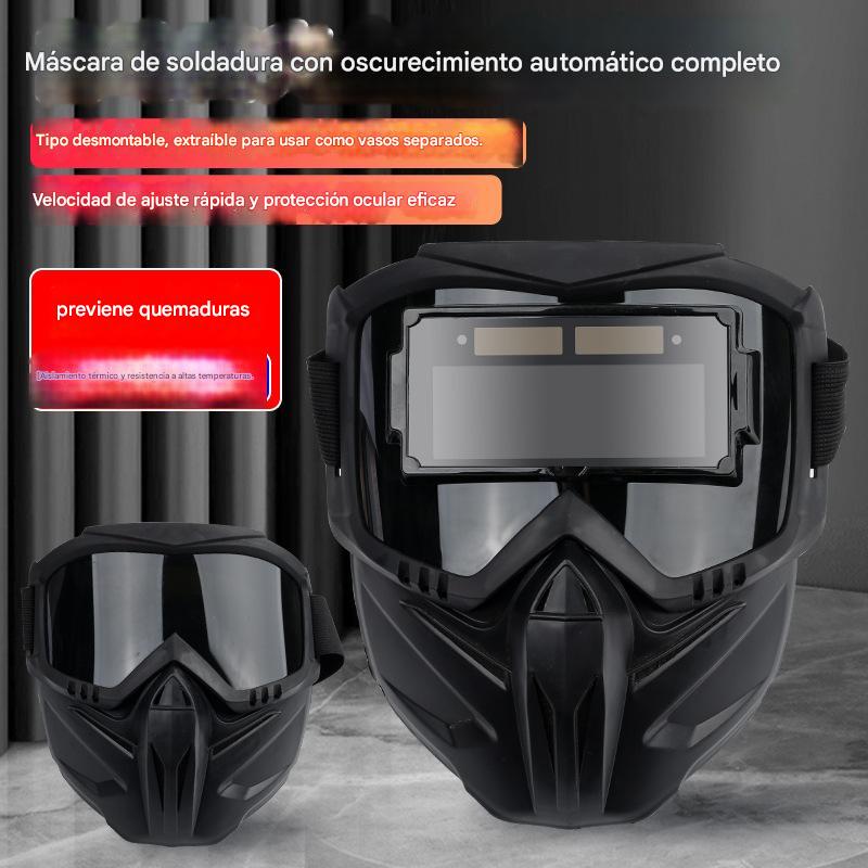 🔥🔥🔥🔥【Oferta especial】Casco de soldadura con oscurecimiento automático de cara completa