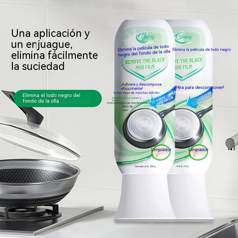 ⏰【Compra 1 y llévate 1 gratis】 Eliminación de residuos de lodo quemado: disuelve la grasa carbonizada persistente en 5 minutos, no tóxico y sin necesidad de frotar 🍳📦