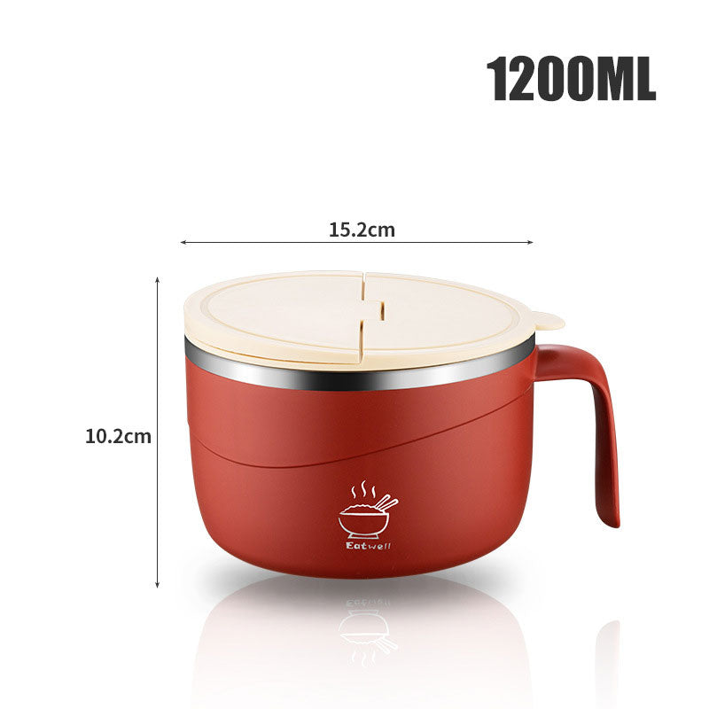 🍲¡50% DE DESCUENTO!🍜Tanque para ramen con aislamiento térmico de acero inoxidable 304🔥
