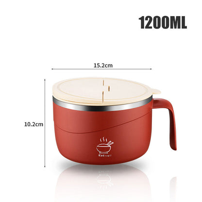 🍲¡50% DE DESCUENTO!🍜Tanque para ramen con aislamiento térmico de acero inoxidable 304🔥