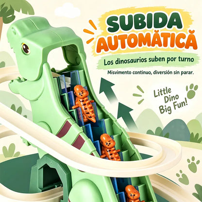 🦖🚂 Pista Eléctrica de Dinosaurios para Niños | Juguete de Aventuras con Dinosaurio Trepador y Pista Modular