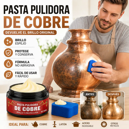 [3 Botellas] Pasta para pulir metales (con esponja)