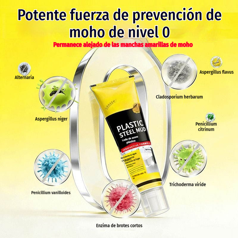 🛁 Sellador impermeable de cerámica blanca antimoho, relleno de juntas de barro de plástico y acero para sellado de bordes de fregaderos de cocina, baño e inodoro.