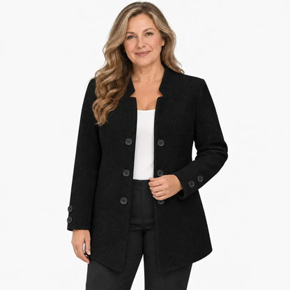 ✨【S–5XL / 3 barvy】Stylové dvouřadé sako na podzim a zimu (model se 3 knoflíky)